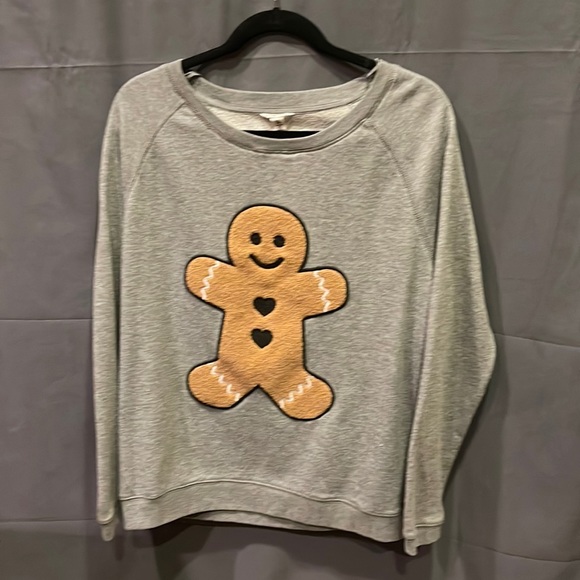 Bethany Mota Tops - Gingerbread gray sweatshirt